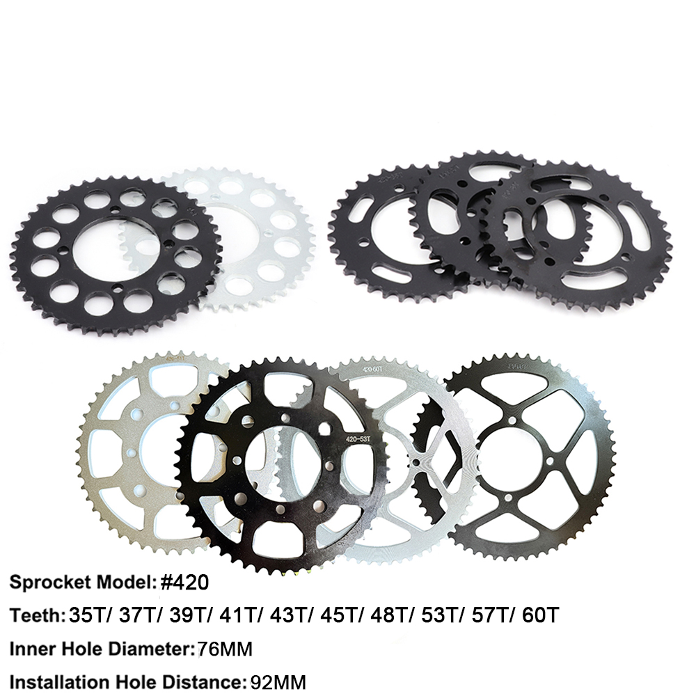 Motorcycle Gear Ratio - جنط خلفي للدراجات النارية 420 بسلاسل