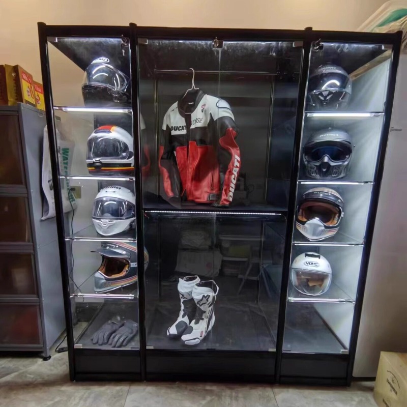 Motorcycle Gear Display Rack - دراجة نارية خوذة رف شاشة الدراجات
