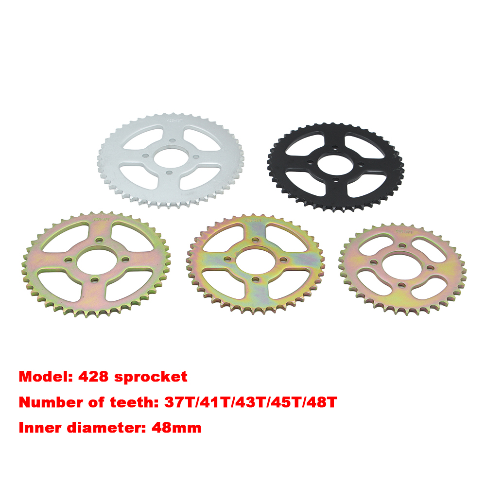 ترس خلفي 428 بـ 37/41/43/45/48 - مراجعة Motorcycle Gear Ratio وسعره